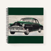 1951 groene Plymouth Cranbrook Notitieboek (Voorkant)