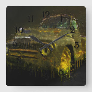1951 International Pickup Vierkante Klok