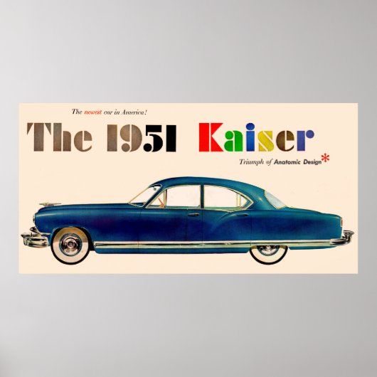 1951 Kaiser Poster (Voorkant)