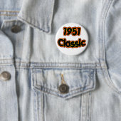 1951 Klassiek Ronde Button 5,7 Cm (In situ)