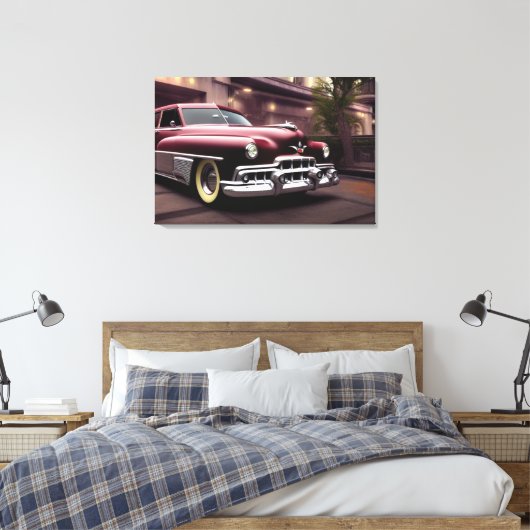 1951 Klassieke autocanvas afdrukken (Insitu (Slaapkamer))