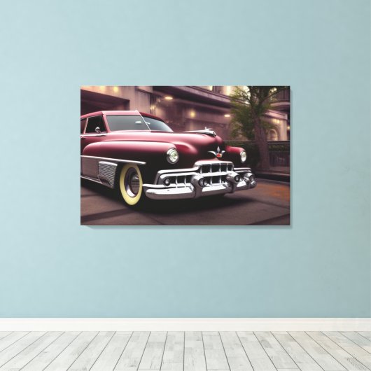 1951 Klassieke autocanvas afdrukken (Insitu (Houten vloer))