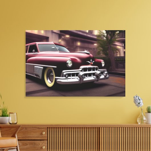 1951 Klassieke autocanvas afdrukken (Insitu (Woonkamer))