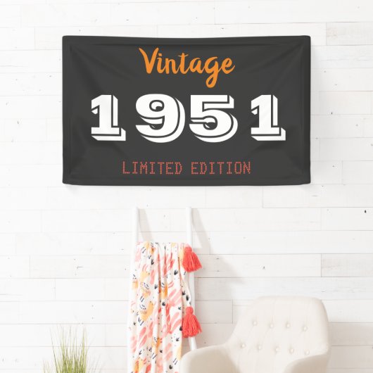 1951 Limited Edition 75e verjaardagsfeest Spandoek (Insitu)