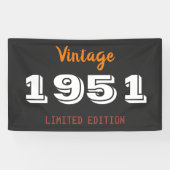 1951 Limited Edition 75e verjaardagsfeest Spandoek (Horizontaal)