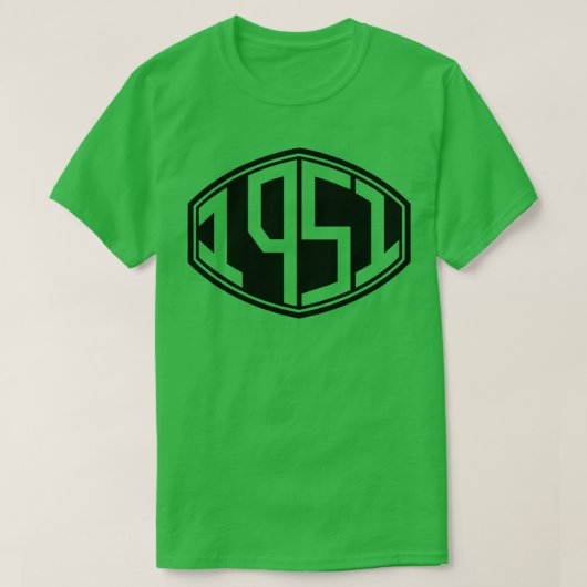 1951 Retro Hipster Verjaardag T-shirt (Design voorkant)