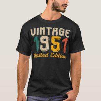  1951 Retro Style 73e verjaardag geboren in 19 T-shirt
