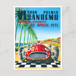 1951 San Remo Italië Grote Prijs wedstrijden Briefkaart