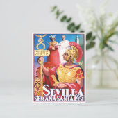1951 Sevilla Spanje oud-briefkaart Briefkaart (Staand voorkant)