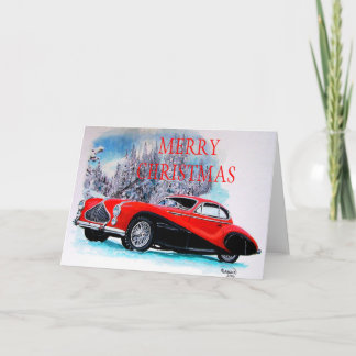 1951 van Talbot-Lago T26 De KERSTKAART van de gs- Feestdagen Kaart