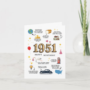 1951 Verjaardag Kaart voor papa of mama