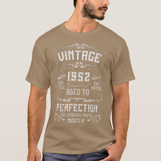  1952 69ste verjaardag Mannen van de geboorte Vrou T-shirt