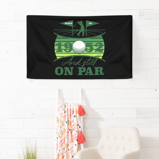 1952 70e verjaardag Golf Lover Spandoek (Insitu)