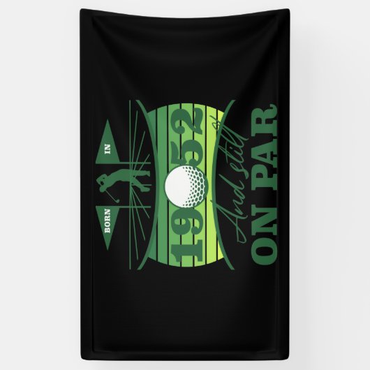 1952 70e verjaardag Golf Lover Spandoek (Verticaal)