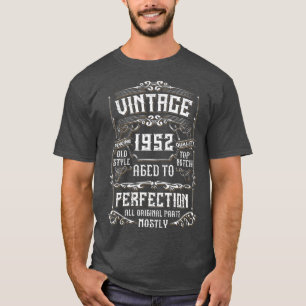  1952 70ste verjaardag Mannen van de geboorte Vrou T-shirt