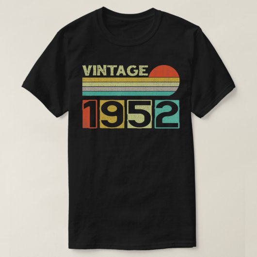 1952 70ste verjaardag Mannen van de geboorte Vrou T-shirt (Design voorkant)