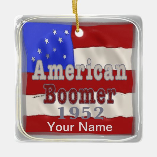 1952 Baby Boomer Verjaardag ornament (Voorkant)