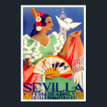 1952 Feria de Sevilla vintage-reis Poster<br><div class="desc">1952 Feria de Sevilla vintage-Poster</div>
