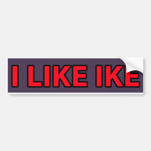 1952 Ik hou van IKE-Bumpersticker Bumpersticker