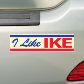 1952 Ik hou van IKE Presidentiële kiezer Bumpersticker (Op auto)