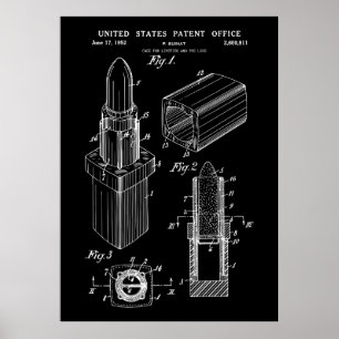 1952  Lipstick patent art Poster