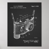 1952 Reflex Camera Patent Art Drawing Print (Voorkant)