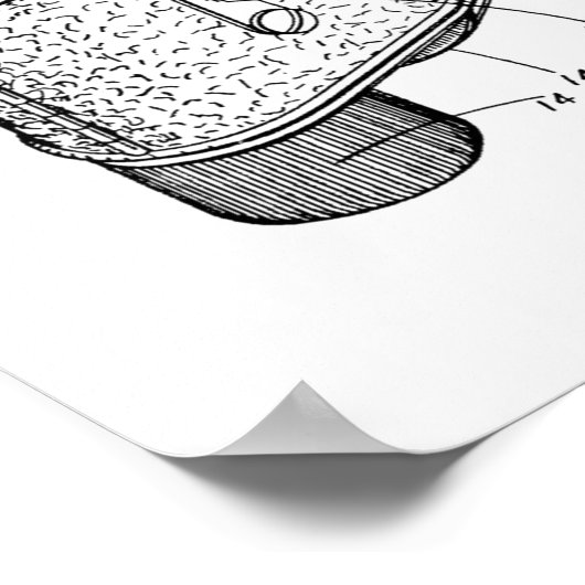 1952 Reflex Camera Patent Art Drawing Print (Hoek)