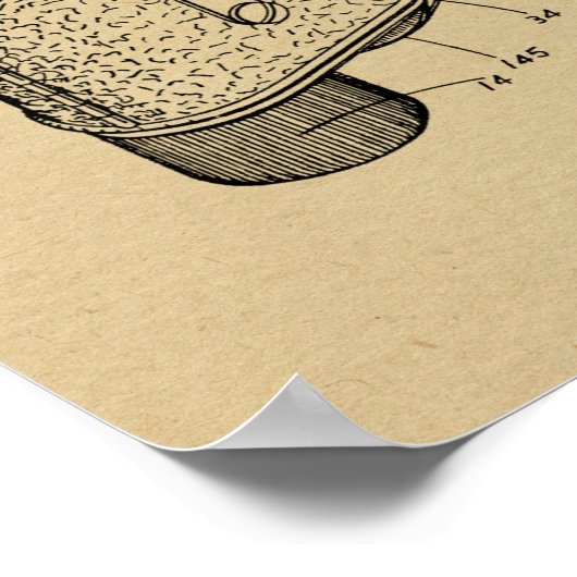 1952 Reflex Camera Patent Art Drawing Print (Hoek)