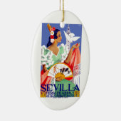 1952 Sevilla Spanje - Eerlijk Poster april Keramisch Ornament (Rechts)