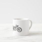 1952 Velocette Venom Motorcycle Tekening Espresso Kop (Voorkant rechts)
