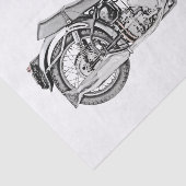 1952 Velocette Venom Motorfiets Trekking Tissuepapier (Detail)