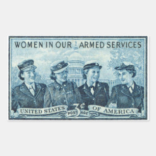 1952 Vrouwen in de Amerikaanse strijdkrachten Rechthoekige Sticker