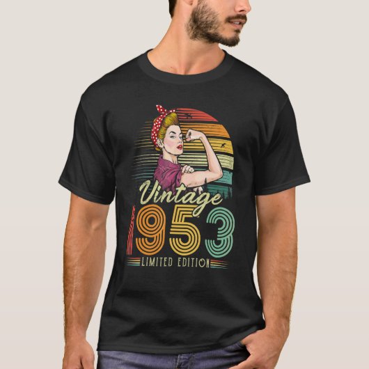 1953 1953 69e verjaardag 69 jaar oud t-shirt (Voorkant)