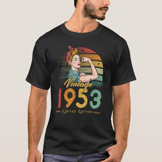 1953 1953 69e verjaardag 69 jaar oud t-shirt (Voorkant)