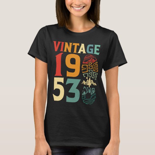 1953 69 jaar oud vogelkamperen B T-shirt (Voorkant)