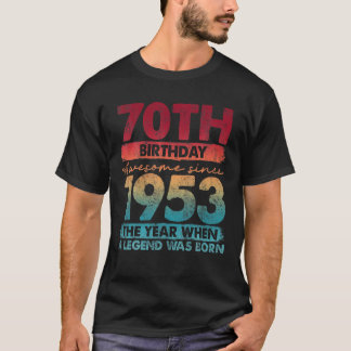 1953 70 jaar oude Gifts Limited Edition 70t T-shirt