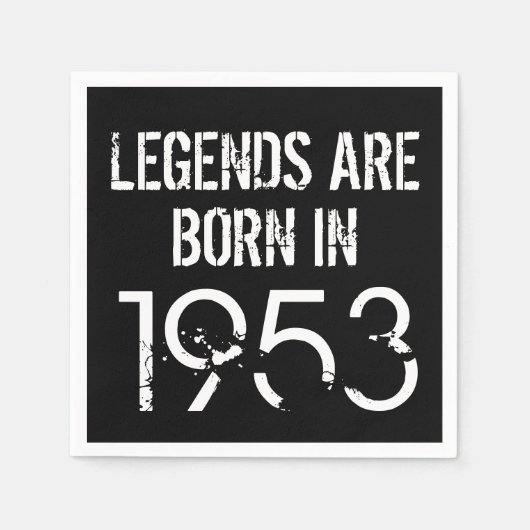 1953 70e jaarkrant Napkin Servet (Voorkant)