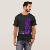 1953 70e verjaardag, geboren in 1953 1 t-shirt (Voorkant volledig)