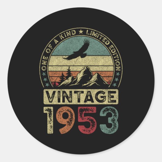 1953 71st 71 ronde sticker (Voorkant)