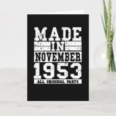 1953 Birthday November  Gezegde Kaart (Voorkant)