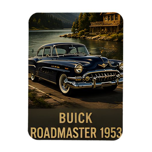 1953 Buick Roadmaster Vintage Amerikaanse Auto Magneet (Verticaal)