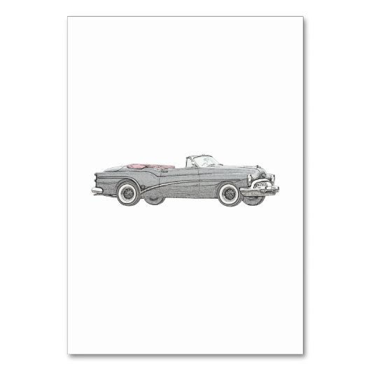 1953 Buick Skylark Convertible Coupé - Zwart Kaart (Voorkant)