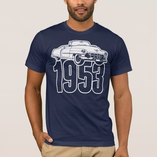 1953 Cádillac reeks 62 converteerbaar T-shirt (Voorkant)
