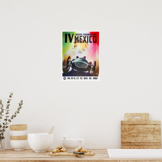 1953 Carrera Panamericana  racing Poster (Keuken)