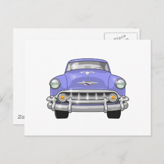 1953 Chevrolet Bel Air Front Uitzicht Briefkaart (Voorkant / Achterkant)
