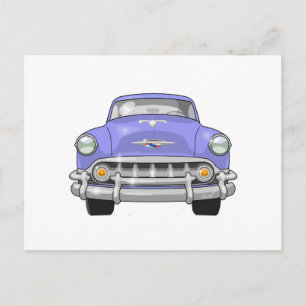 1953 Chevrolet Bel Air Front Uitzicht Briefkaart