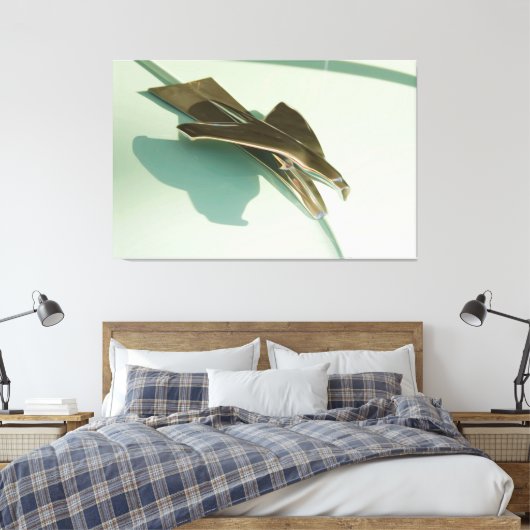 1953 Chevrolet capuchon ornament Canvas Afdruk (Insitu (Slaapkamer))