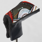 1953 Classic Sports Car Speedometer Golfheadcover (3/4 voorkant)
