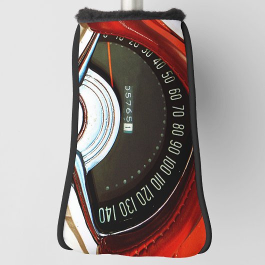 1953 Classic Sports Car Speedometer Golfheadcover (Draai 90)