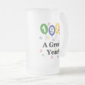 1953: een grote jaardag matglas bierpul (Voorkant rechts)